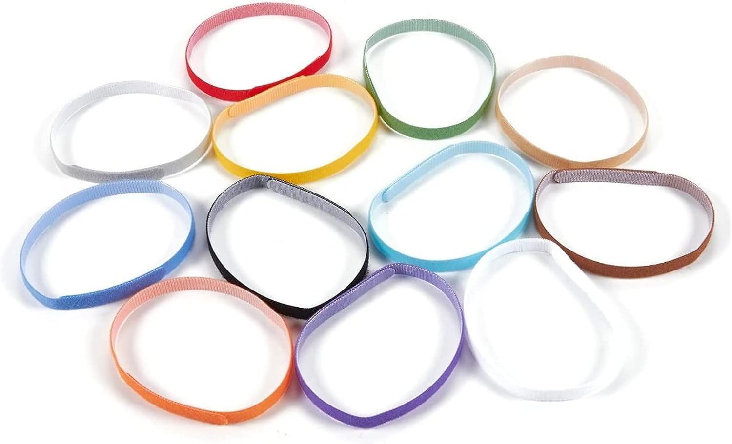 12 Pack Puppy Whelping Collars for Litter, Tiny Newborn Kitten ID Bands in 12 Assorted Colors