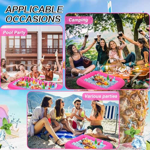 Barra Inflable para Servir Hielo Leitee 4 Pzs Rosa miniatura 4