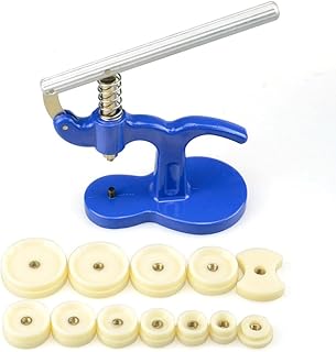 SaveOnMany ® Professional 13 Piece Watch Press Set/Watch Back Press/Watch Back Case Closer, Comes with 12 Dies - Dies Snap ON and Off Quickly and Easily (Watch Press)