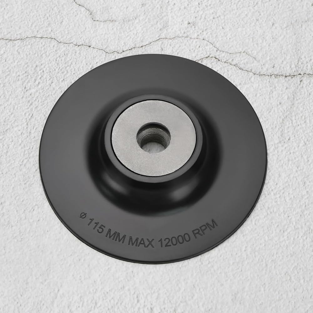 3 cuscinetti di supporto per smerigliatrice angolare in plastica, compatibili con smerigliatrice a disco con filettatura interna M14, diametro 115 mm