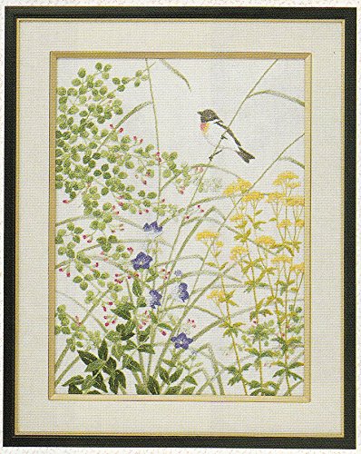 文化刺繍 東京文化刺繍キット No147 <br>あじさいと小鳥（3号） Amazon