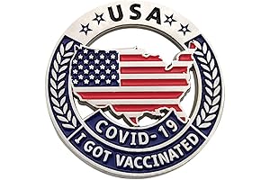 Covid Vaccinated Pin Button Enamel: Display Your Vaccination Status Proudly