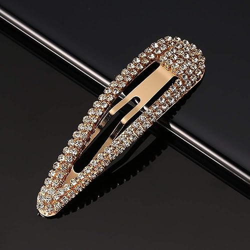 Miniatura 4 de 4 pinzas para el cabello con diamantes de imitación para niñas, horquillas para el cabello, horquillas de metal de cristal, accesorios para el