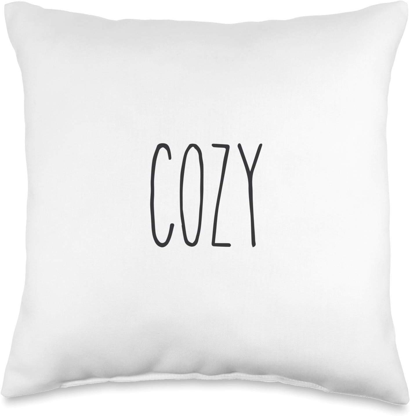 COZY, Rae Inspired Text Dunn, Relax, Enjoy, Chill Throw Pillow