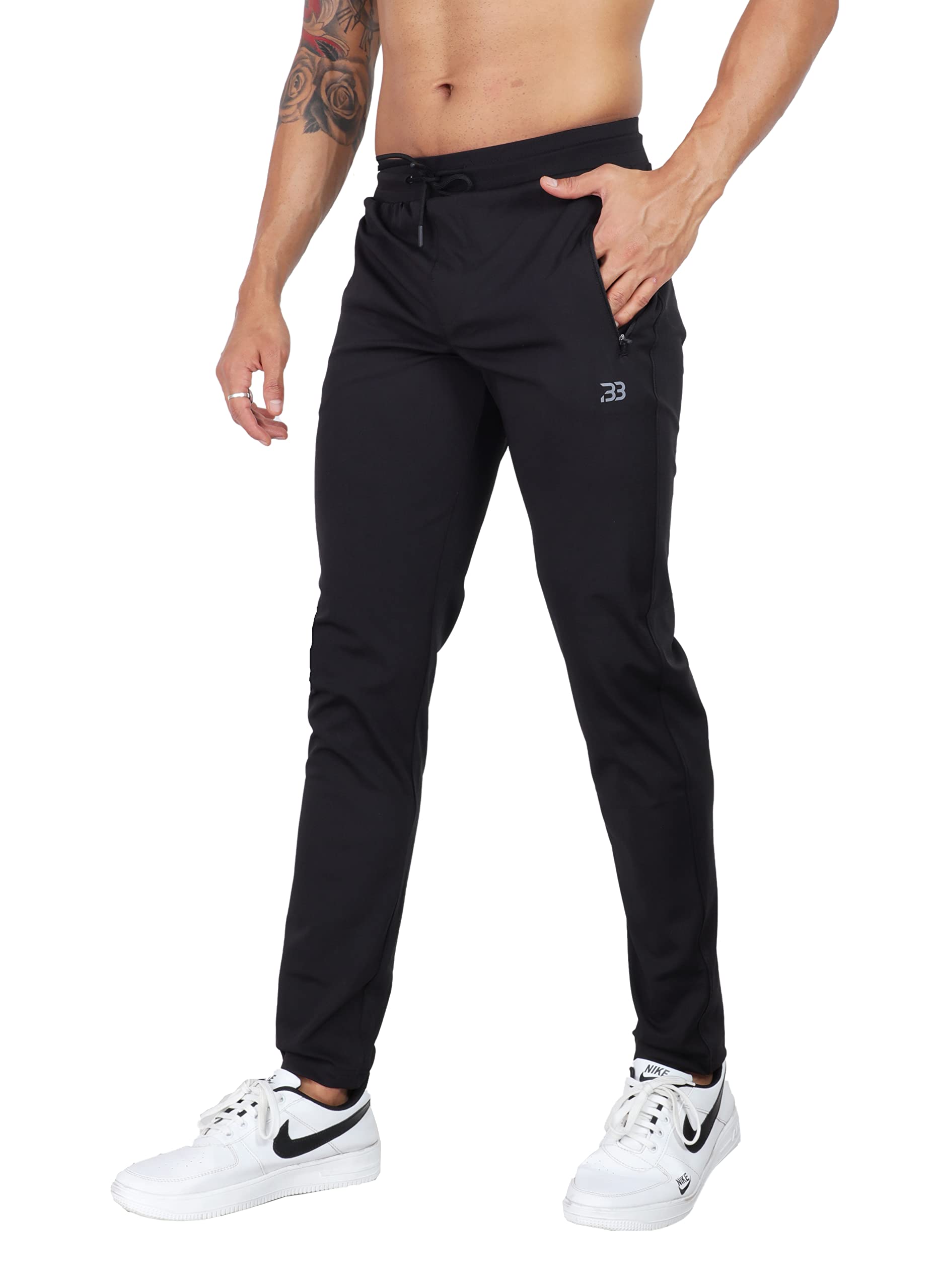 big button Men's Sports Regular Fit Stretchable Dryfit Trackpants-picture-54
