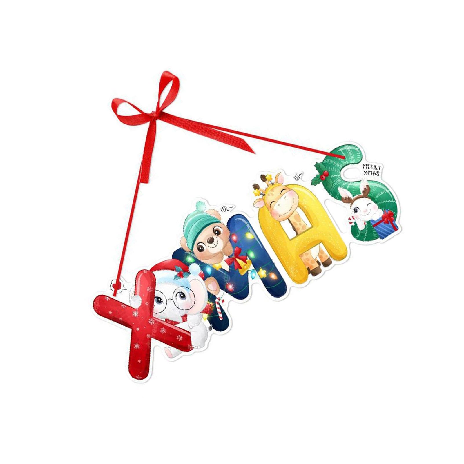 Carotoe G Festival Hangin Pendant With Lanyard Christmas Themed Door Hanger Decoration Stylish Paper Ornament Party Supplies Christmas Party Supplies