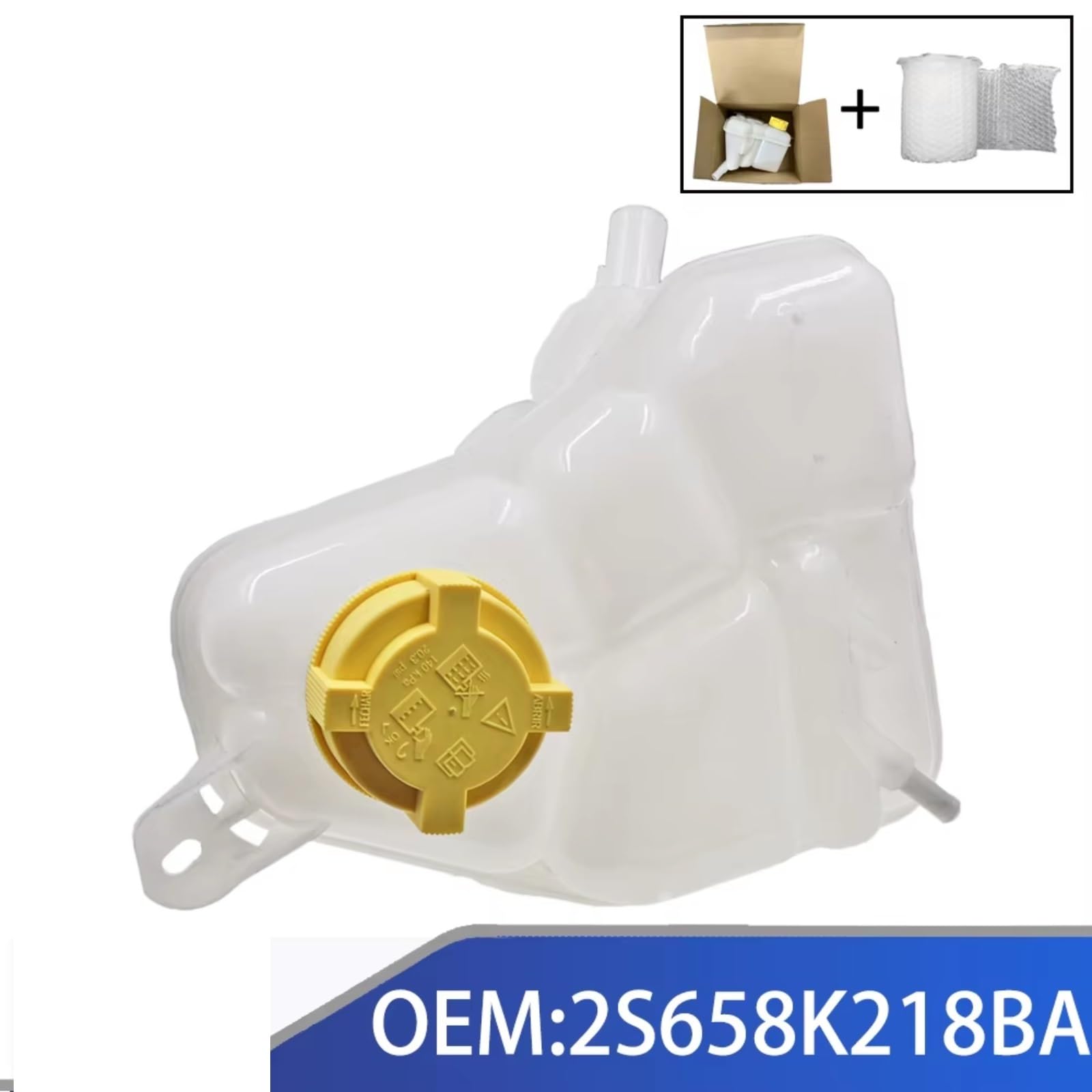 Compatibile Con Ford Per EcoSport Per Fiesta V Per Fusion 1.4 1.6 2.0L 3S618K218AB 2S658K218BA Serbatoio Di Espansione Del Liquido Di Raffreddamento Del Motore/Tappo Vaschetta Radiatore