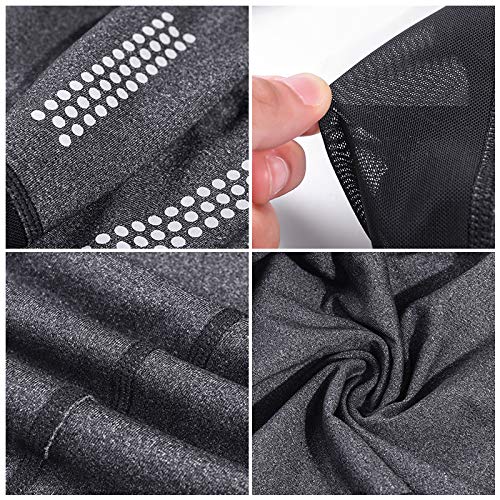 image for JIKA Yoga Pants Womens Gym High Waist Tummy Control Mesh Fitness Leggi