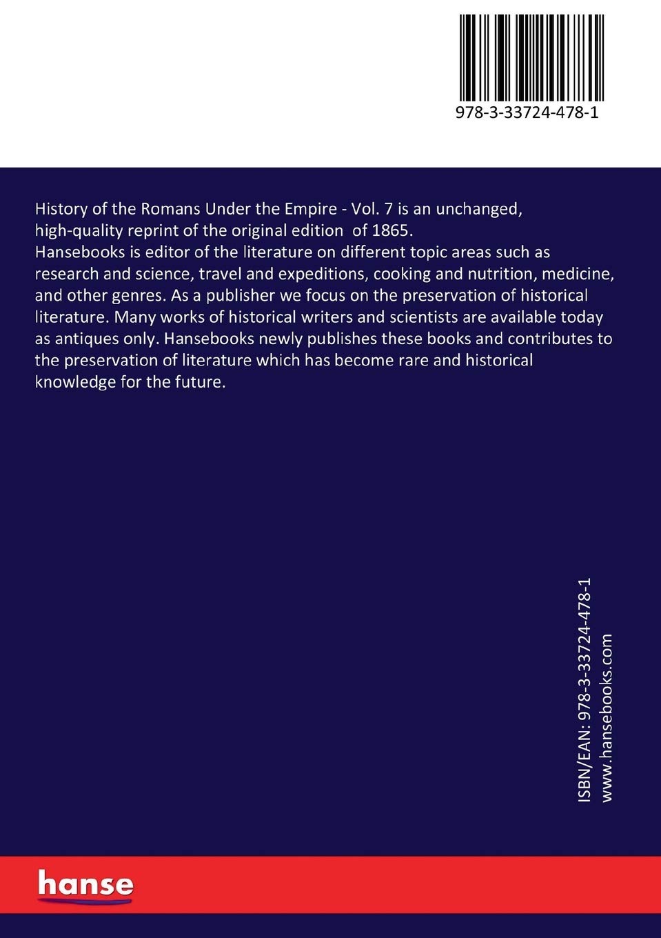 History of the Romans Under the Empire: Vol. 7