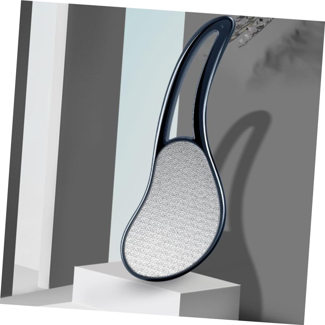 PRETYZOOM Foot File Long Handle Callus Remover Foot Grinding Tool for Cracked Dry Skin Professional Skin Care Tool for Home and Salon Use Black