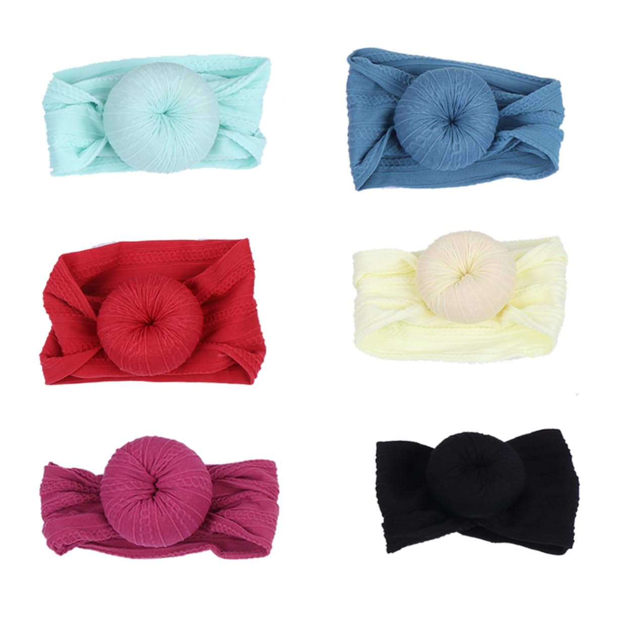 UPKOCH 12piezas Diademas Infantiles De Donut Conjuntos De Turbantes Para Bebés Accesorios De Cabello Para Cumpleaños y Ocasiones Especiales Disponibles