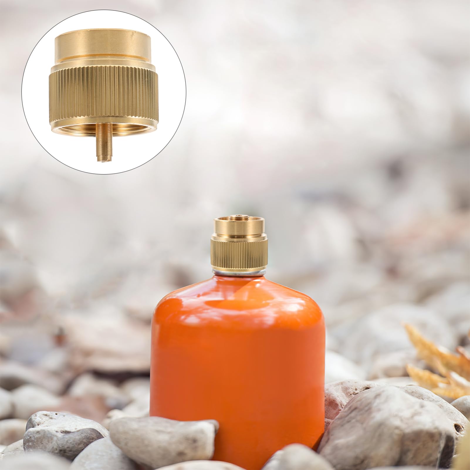 Parliky Small Tank Adapter Gas Tank Converter for Outdoor Supply Propane Stove Adapter