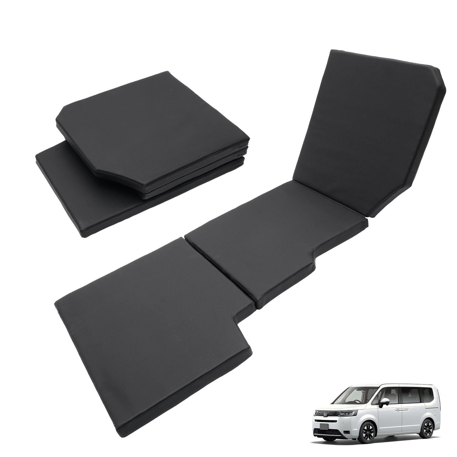 CARVANTA ホンダ 新型 ステップワゴン RP系 7人乗り 車中泊マット ベッド 折り畳み 左側専用 段差解消 快適睡眠 多機能カーマット RP6~RP8 2022年5月~現行 PVC+EPE 超軽量 防水 助手席 車中泊キット 片側 防災グッズ 1個入り