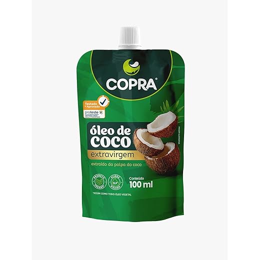 Óleo de Coco Extra Virgem Stand Pouch 100Ml, Copra
