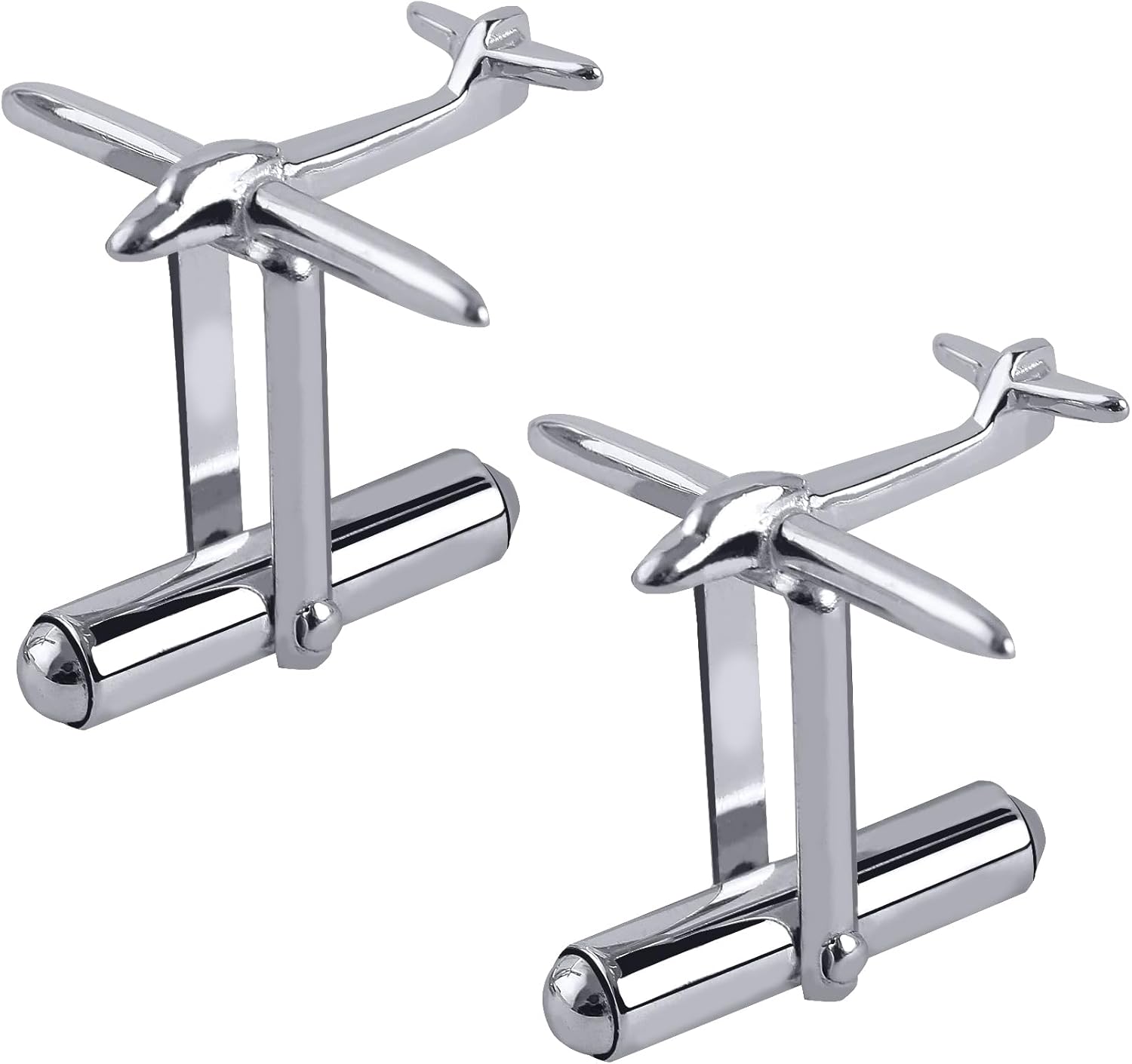 925 Sterling Silver Cufflinks for Men,Gold or silver Cuff links mens,Men's Silver Aircraft Cufflinks,Tuxedo Shirt Cuff Links,tuxedo studs, tuxedo buttons, tuxedo studs and cufflinks set，Wedding Cufflinks (Set of 2)