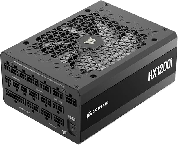 Corsair HX1200i (2025) Fully Modular ATX Power Supply, ATX 3.1 & PCIe 5.1, 80+ Platinum Certified – Black