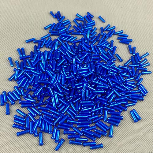 Huture 80Pcs Alloy Bicycles Brake Cable Caps End Tips Shifter Crimp Ferrules Caps For Road Mountain Bikes, 10Pcs Each Color Of Red Black Gold Silver Green Blue Purple Orange #TOP3