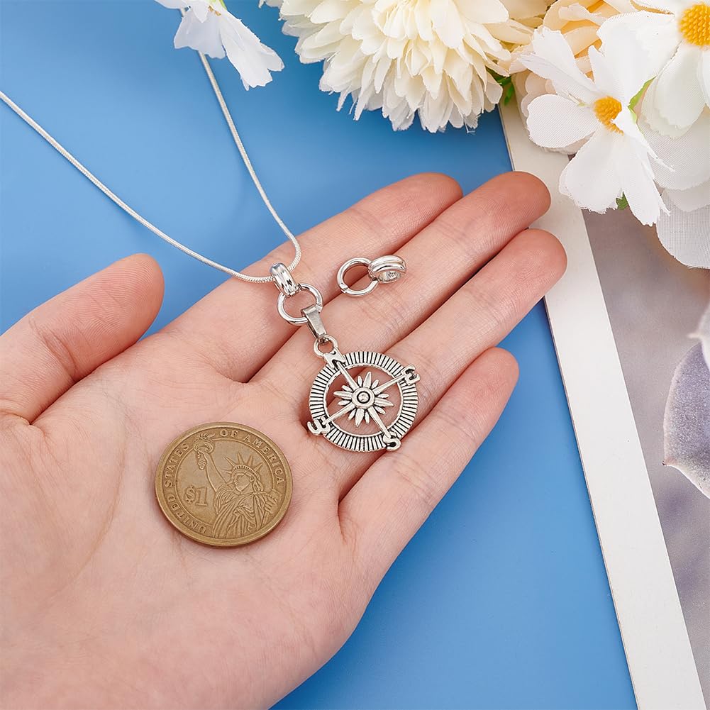 PH PandaHall Federtorringe 925 Silber - Roségold Oval 10x7mm 2 Stück