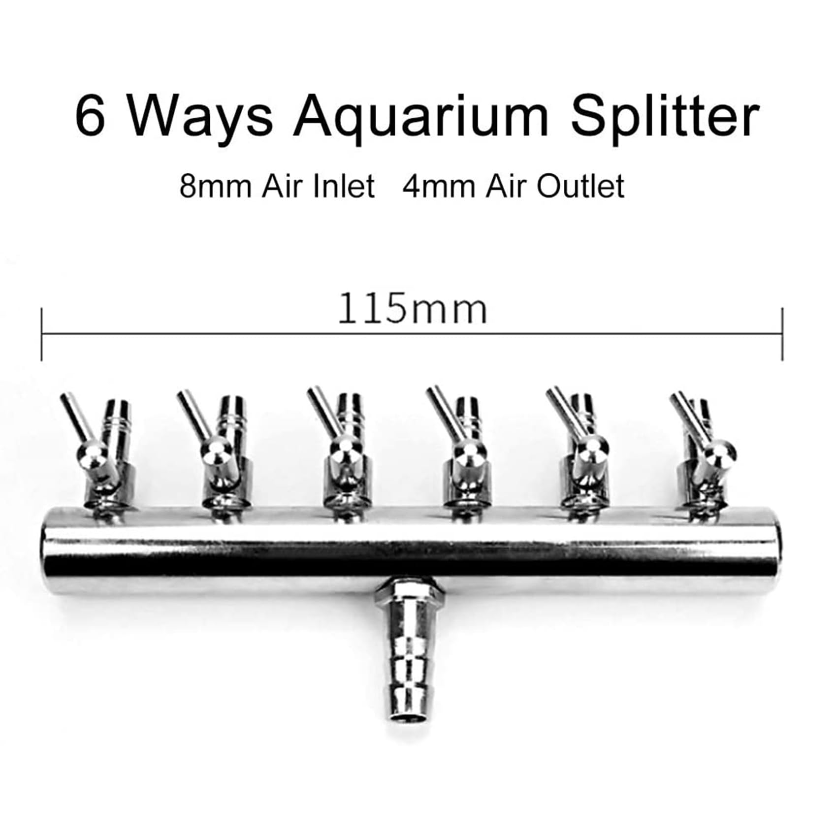 5X Aquarium Luft Fließen Verteiler Fisch Aquarium Luft Regel Ventil Sauerstoff Verteiler Fisch Aquarium Luft Pumpe Zubehör 6 Wege