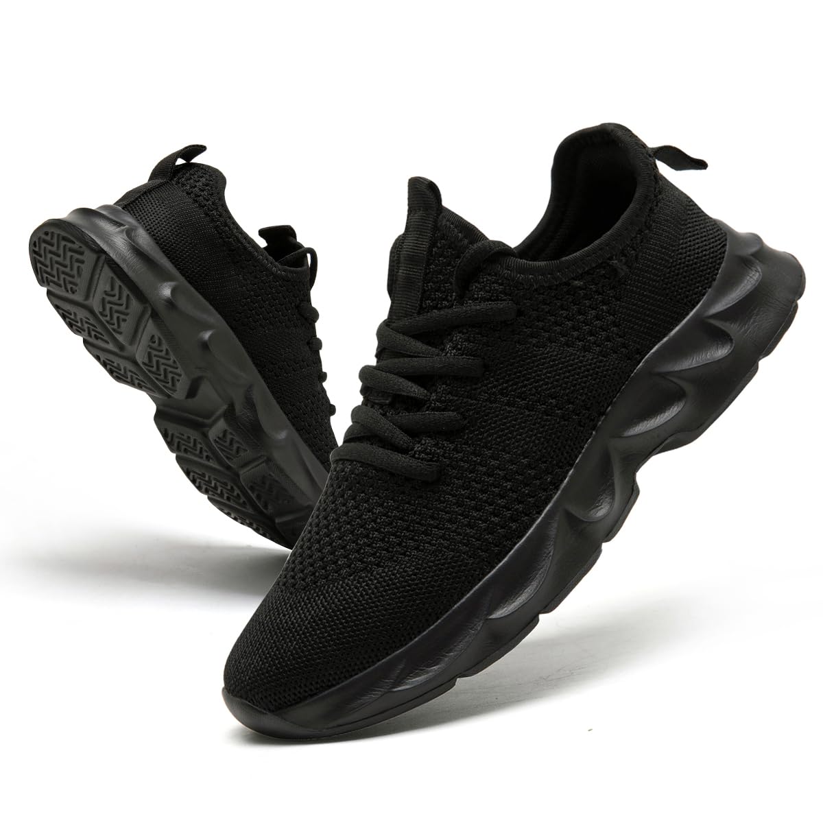 Mens Running Shoes Sneakers Tennis Non Slip Walking Gym Workout Athletic Slip On Casual Lightweight Breathable Mesh Fashion