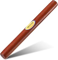 JuyVerq Non-Stick Sapele Wood Rolling Pin 15.75" - Smooth Dough Roller for Pizza, Pie, Cookies, Fondant & Pastry