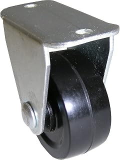 Shepherd Hardware 9488 1-1/4-Inch Rubber Rigid Plate Caster, 30-lb Load Capacity