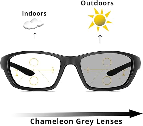 Miniatura 3 de Gafas de lectura fotocrómicas progresivas multifocales de transición para hombres y mujeres