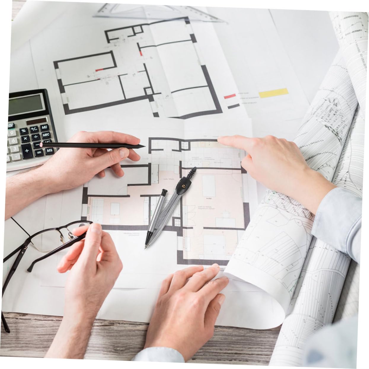 15 Boîtes Kit de Complet Boîtes Compas de Dessin avec Règle Rapporteur et Set de Traçage pour Étudiants Architectes et