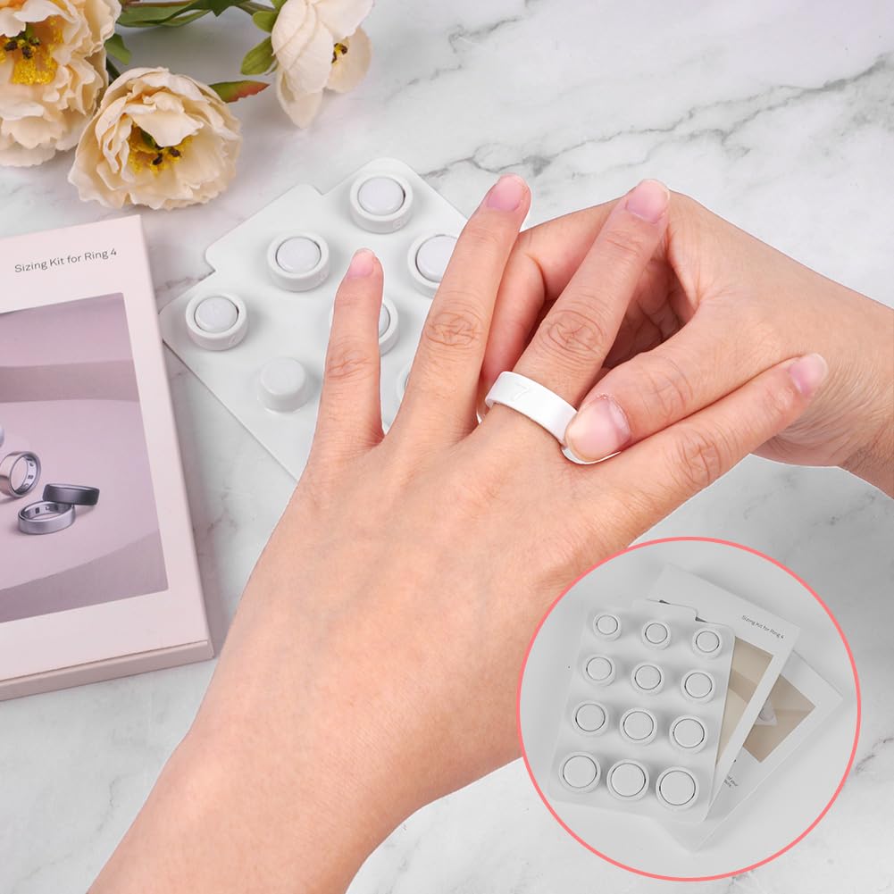 OFFCUP Misuratori per Anelli, Kit di Misure per Anelli, 12 Misure Taglie da 4 a 15
