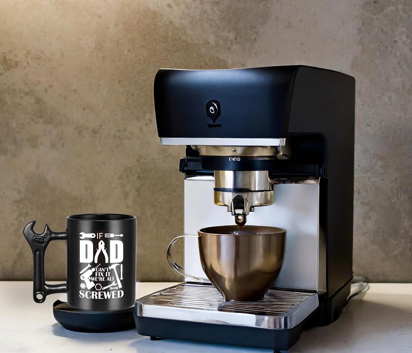 Valentine's Day gifts for Dad, Funny Birthday Mug for Dads, from Daughter Son, Family, for Him, Humour, If DAD Can't fix it, We're All Screwed - Happy Birthday | Father's Day Presents - Image 6