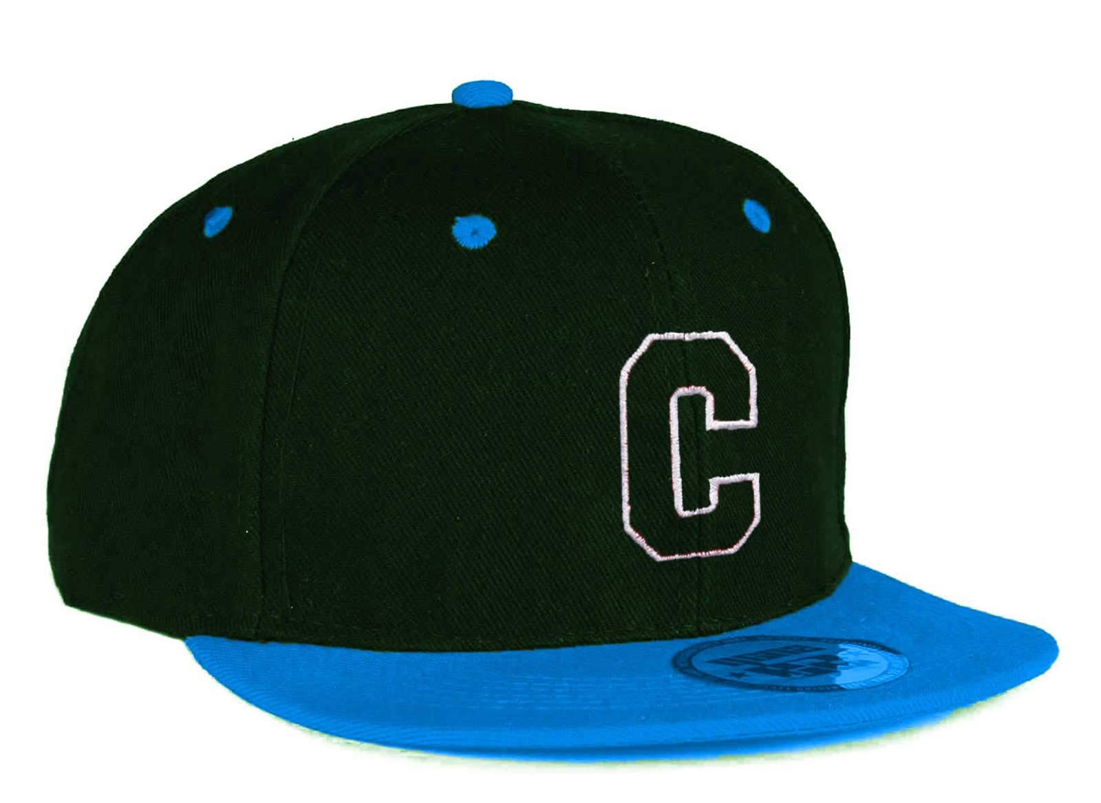 Mfaz Morefaz Ltd Boys C Kids Adult Size Hats Snapback Blue Flat Peak Hat Girl Asual Baseball Ap A-Z Alphabet (, Adult)