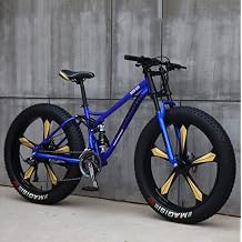 26" Mountain Bike for Men Soft Tail Mountain Bike Beach Snow All Terrain Bike with Shock Absorber 7/21/24/27/30 Variable Speed Off-Road Bicycle