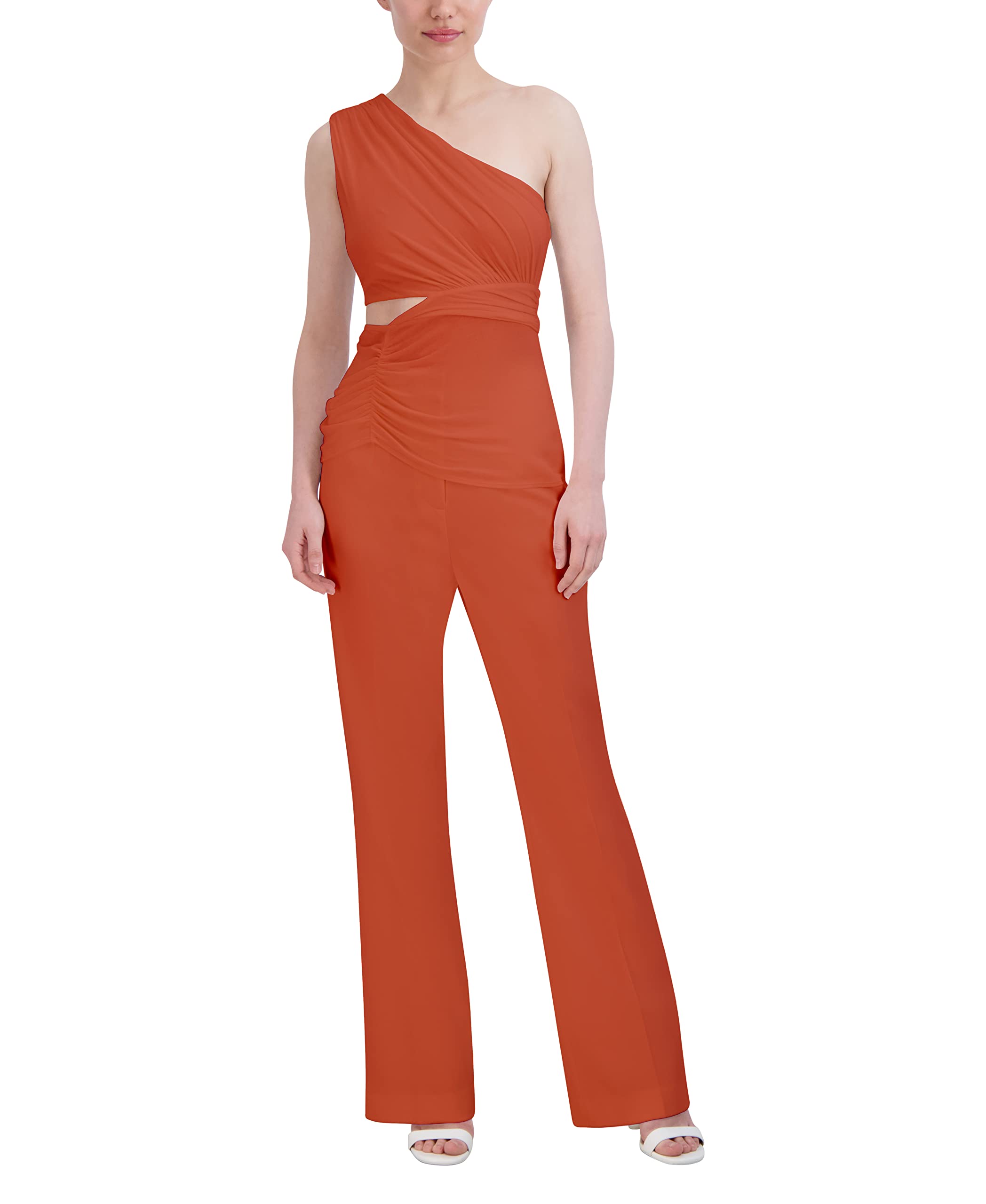 BCBGMAXAZRIAWomen's One Shoulder Neck Pullover Cutout Jersey Top