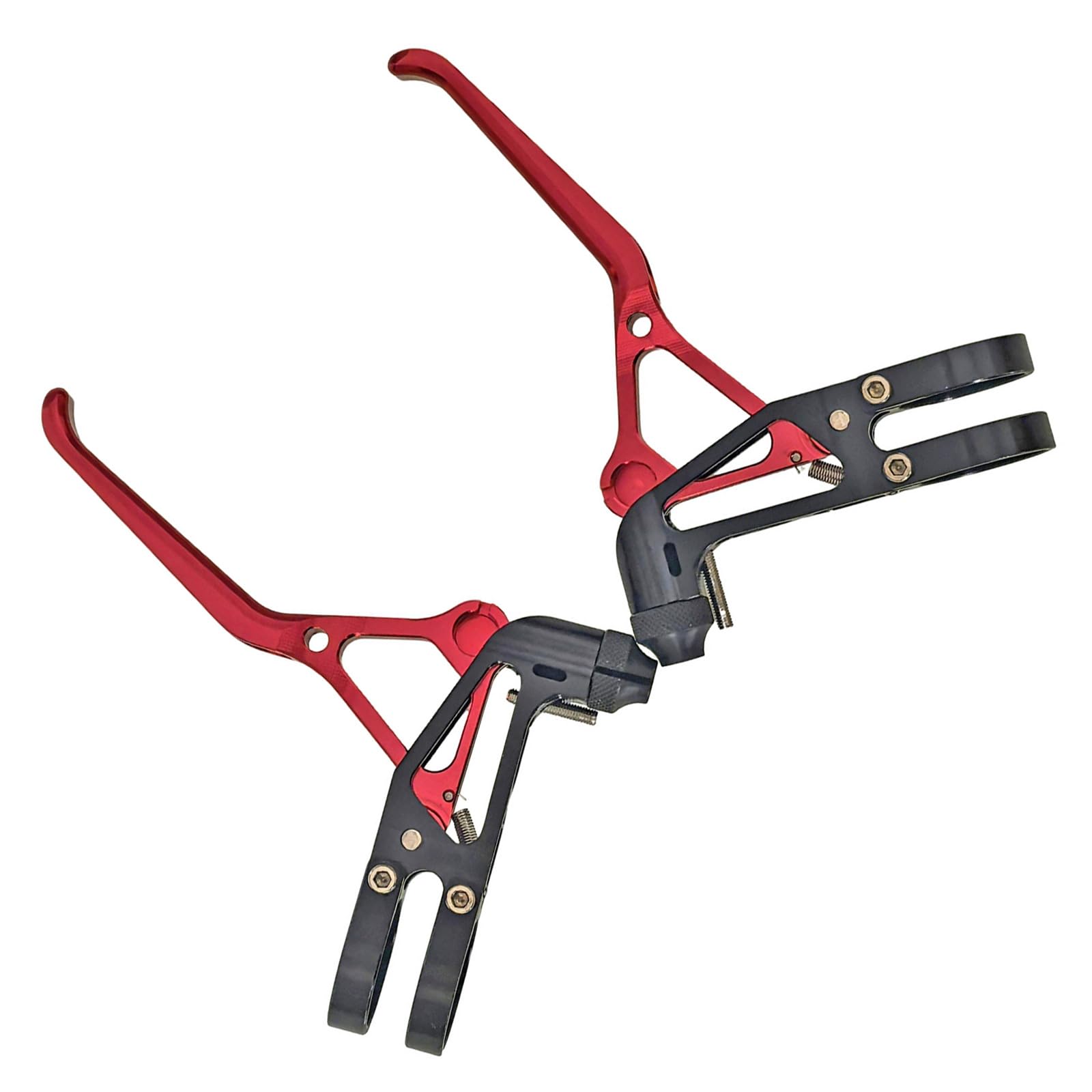 Hsioluted Red Aluminum Alloy Bike Brake Levers For Road Mountain Bikes Bike Brake Levers