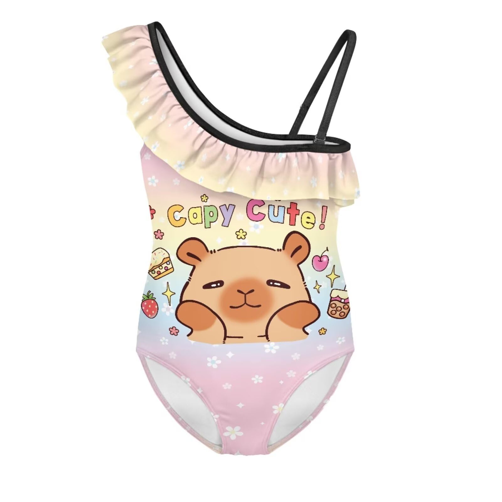 Yzaoxia Girls One Piece Swimsuits Bathing Suit for Kids Swimwear 3-14Y