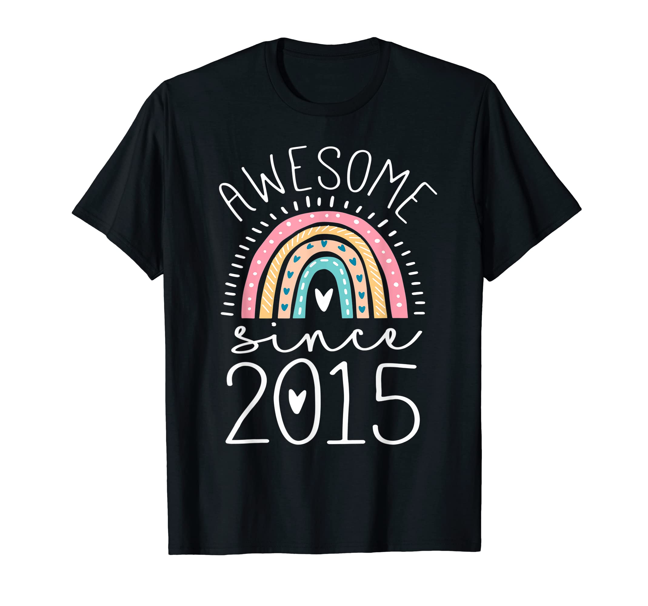 Awesome Since 2015 10th Birthday Rainbow Gifts Born In 2015 T-ShirtOEKO-TEX STANDARD 100