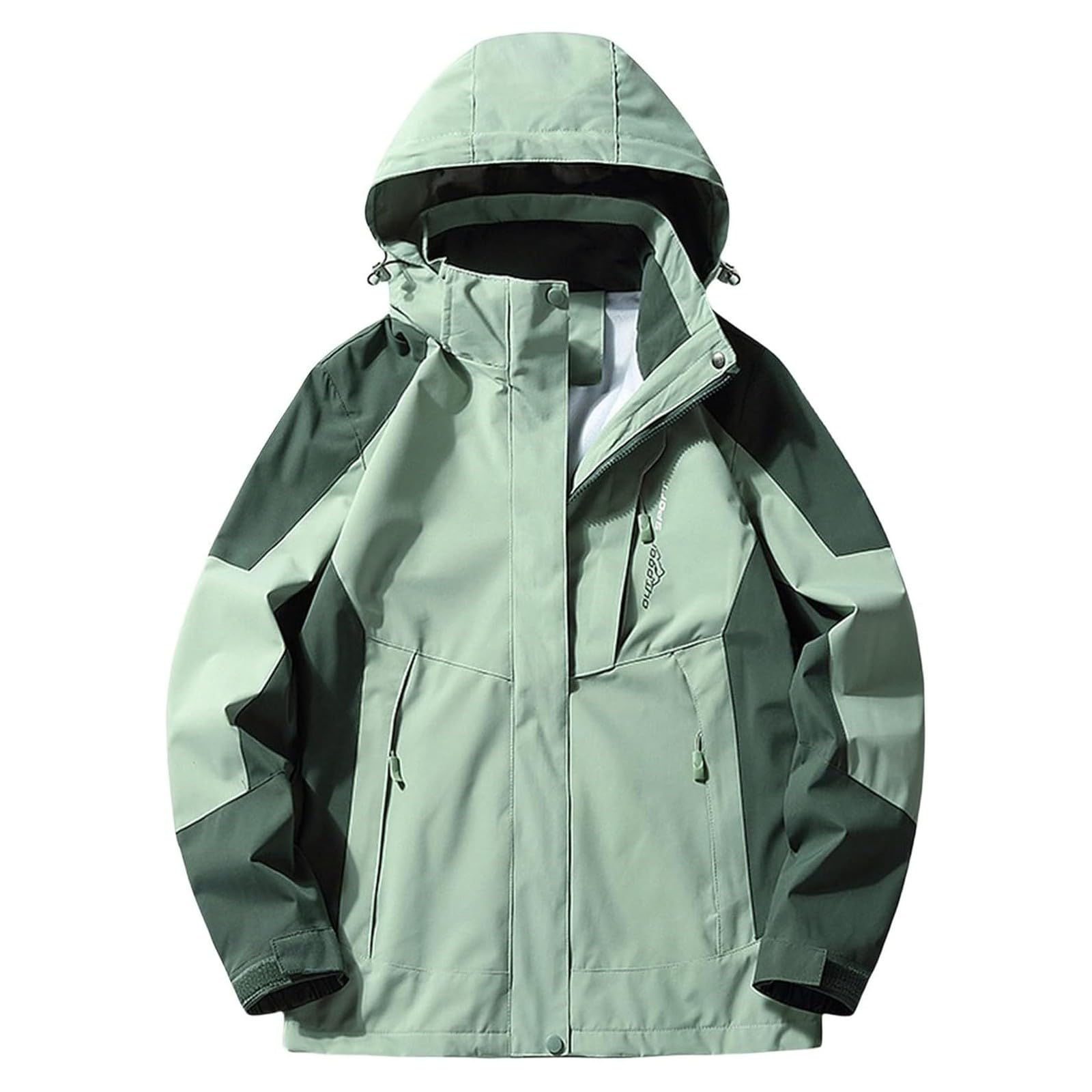 Regenjacke Damen Wasserdicht Atmungsaktiv Farbblock Windbreaker Sportjacke Mit Kapuze Wanderjacke Fahrradjacke Regenmantel Fahrrad Leicht Trenchcoat Sport Outdoorjacke Reisen Treking Softshelljacke