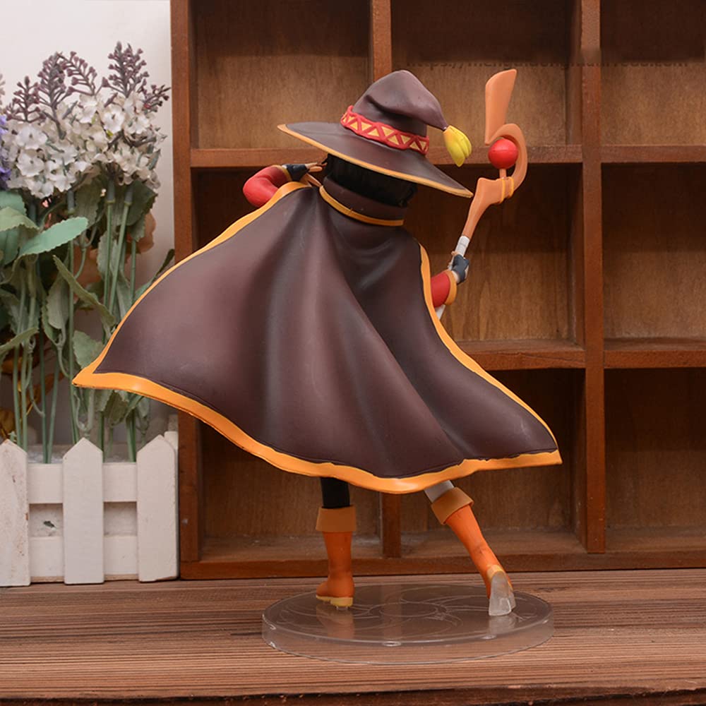 KonoSuba - Figura Di Megumin In PVC, Modello Da Collezione 20 Cm Con Testa Snodabile, Decorazione Da Scrivania, Regalo Per Otaku