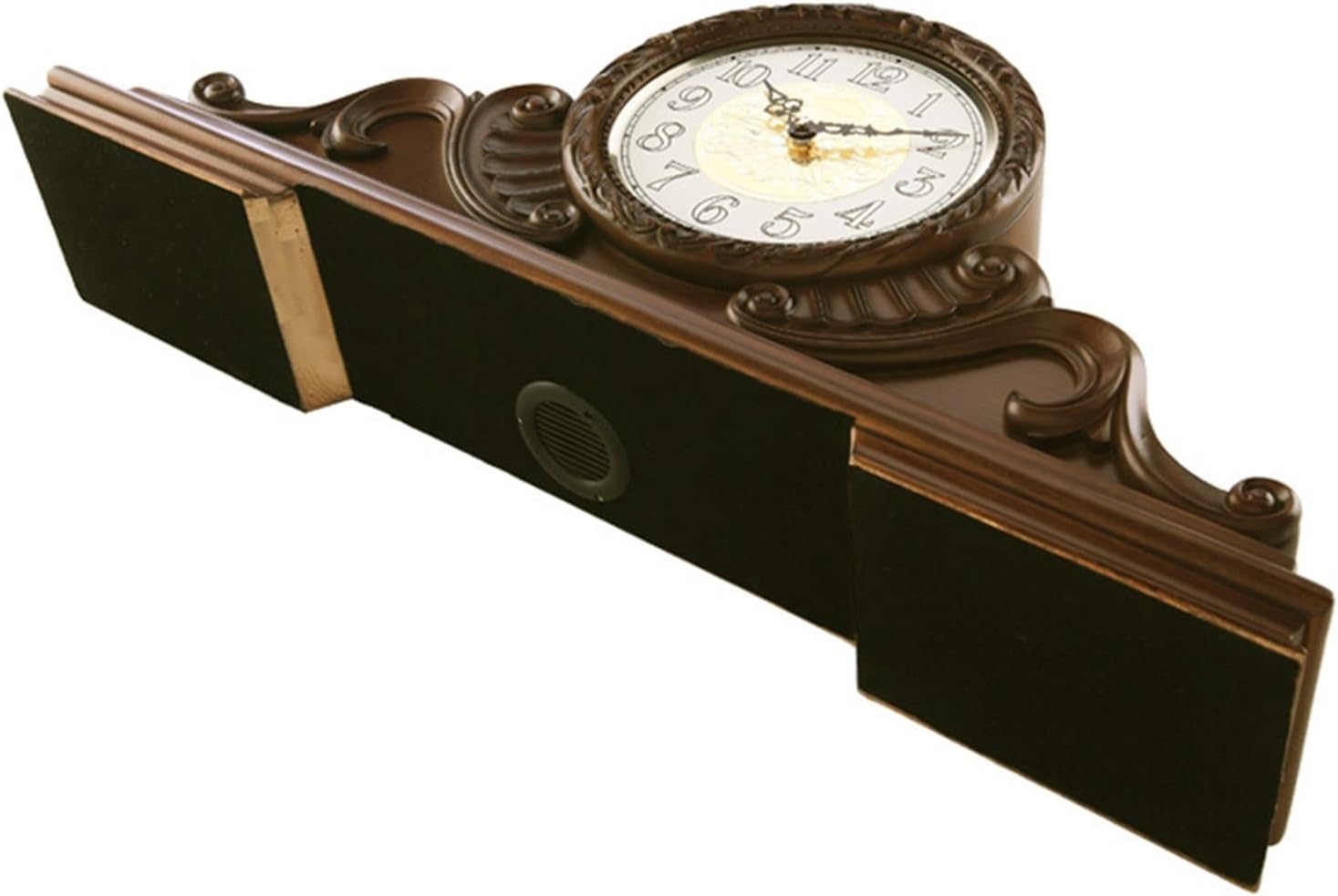 Mantel Table Clock Solid Wood Clock European Style Table Clock Living Room Retro Desktop Ornaments Table Clock Living Room Home Decor