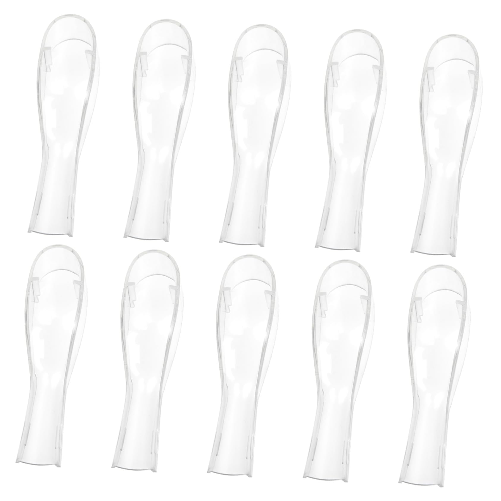 SHERCHPRY 10pcs Portable Toothbrush Head Covers Dustproof Electric Toothbrush Lid for Travel Camping Outdoor Use Fits Securely Easy to Clean and Reuse