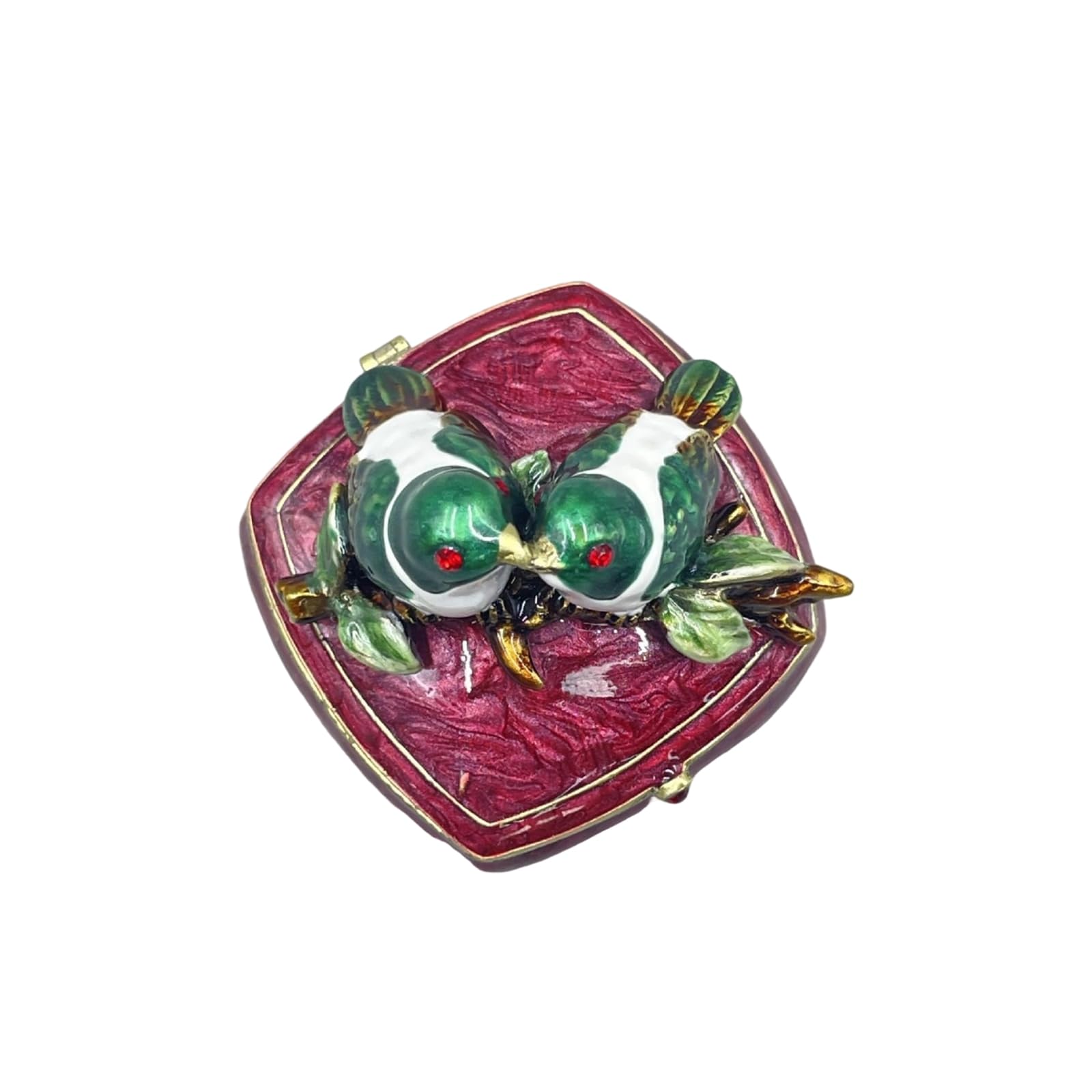 Msioytog Metal Jewelry Planner Box Permanent Storage Case for Earrings Necklaces Travel Strong Metal Jewelry Box with Dividers