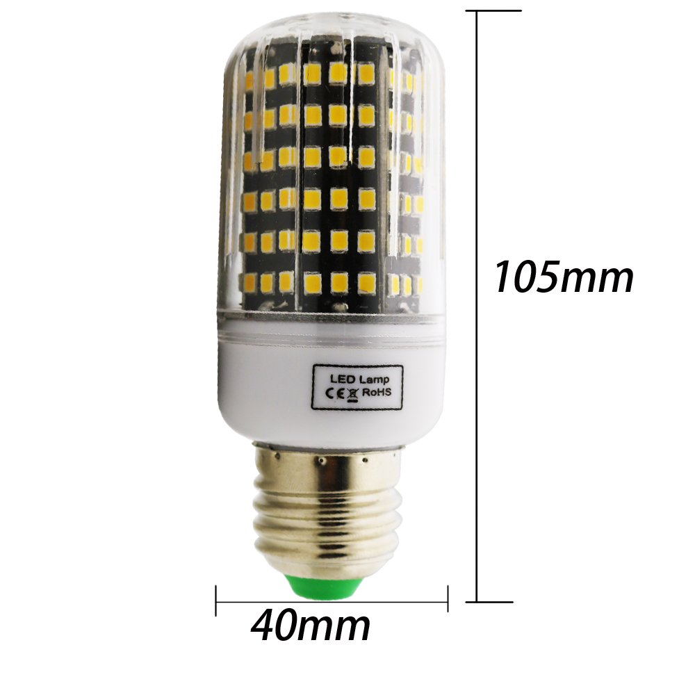 Xindaxin - Bombilla LED E27 (intensidad no regulable, bajo consumo de energía, 12 W equivalentes a 120 W, luz blanca cálida, 3000 K, 20 unidades)