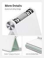 Vista 4 de UGREEN Soporte para Tablet Ajustable Portátil para Escritorio de Oficina Compatible con iPad Pro 11 9.7 10.5 Air Mini 5 4 3 2 iPhone 17 16 15 14 13