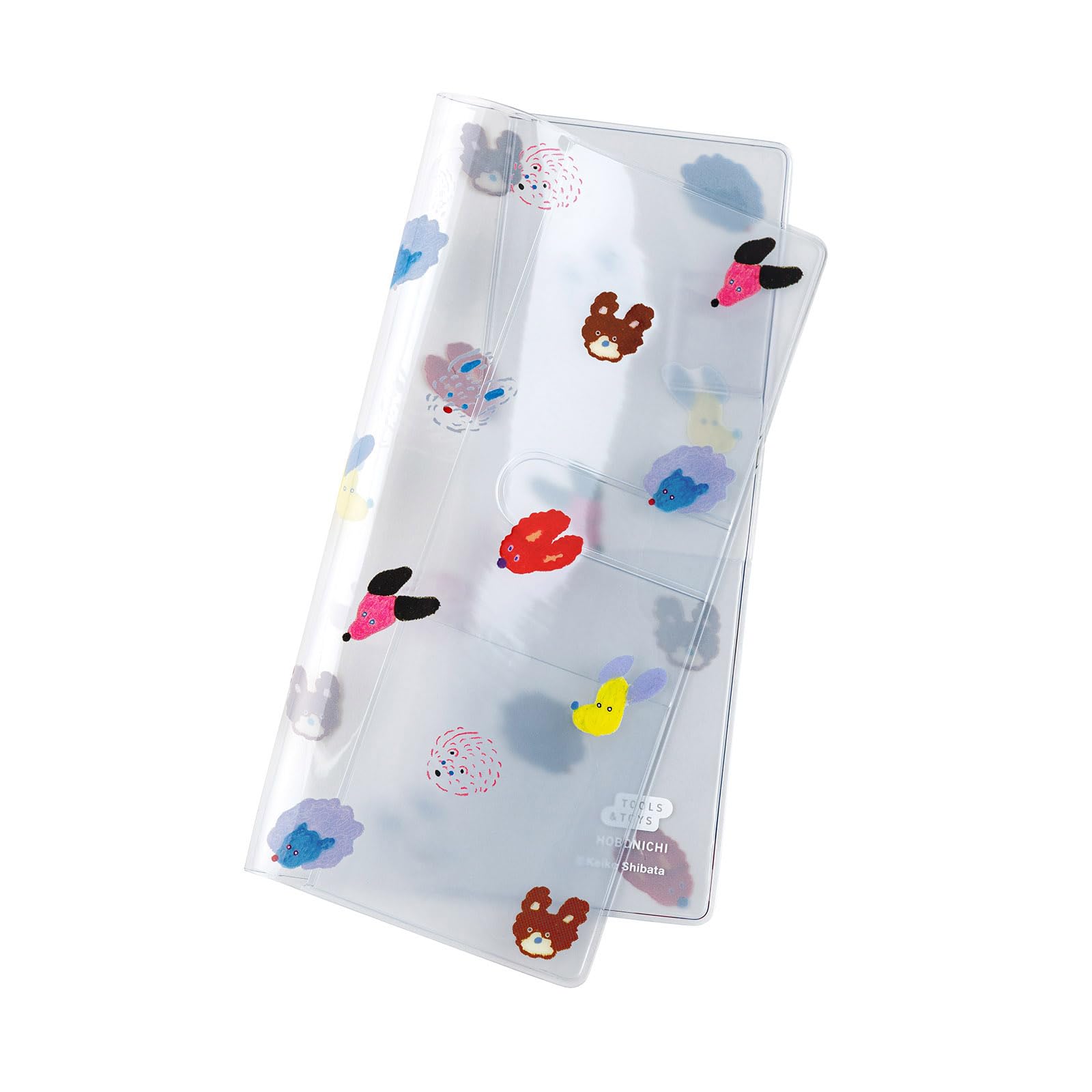 Hobonichi Techo Accessories Keiko Shibata: Clear Cover for Weeks (Dog Ears Fluttering in the Wind)