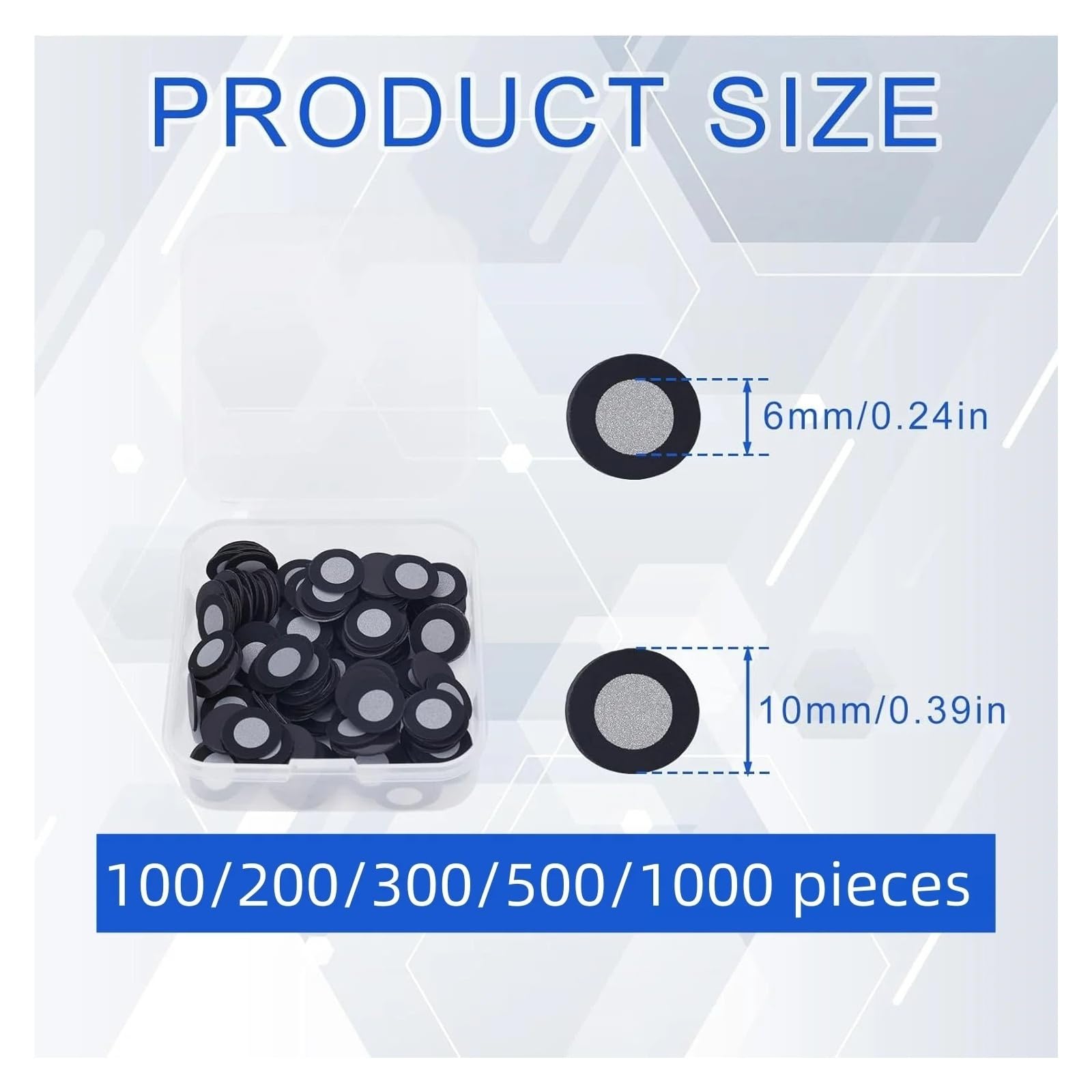 100-1000 sztuk 3D magnetyczna kropka śledząca do skanera 3/6MM 6/10MM znacznik punktu odniesienia skanowania do skanowania 3D Zwiększa dokładność(200PCS,6MM X 10MM)