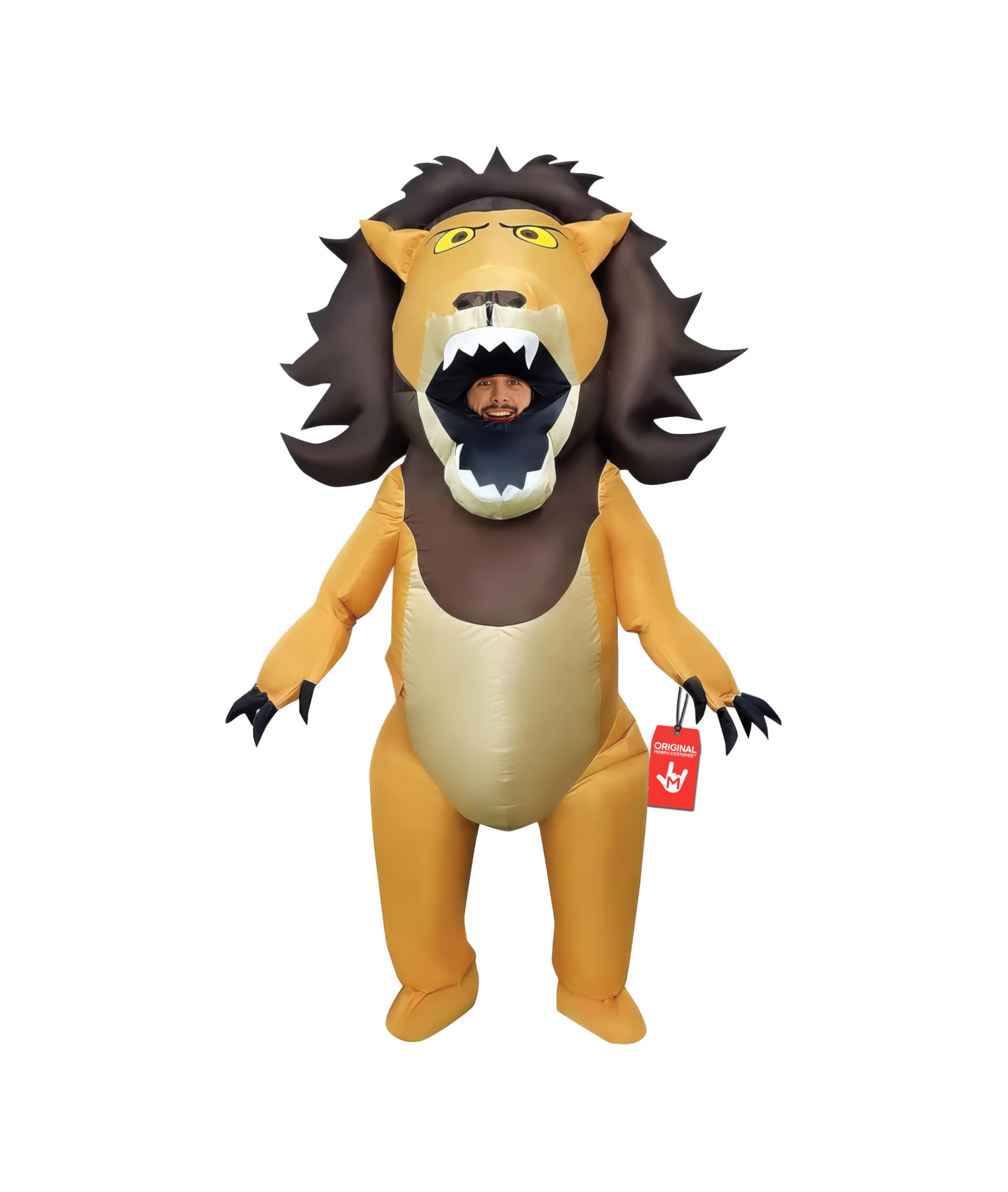 Inflatable Lion Costume for Adults, Funny Blow Up Lion Outfit, Animal Costumes for Men, Inflatable Costume Adult