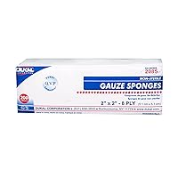Vista 2 de Dukal Esponja de gasa, 8 capas, no estéril, 2" x 2", blanca (paquete de 5000)