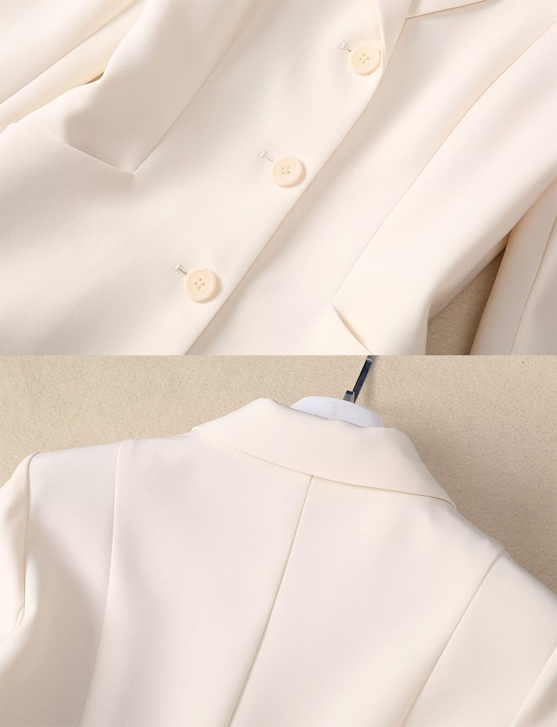 Femme Ensemble Tailleur 2 pièces pour Le Travail et Le Bureau Veste Simple et Jupe Longue
