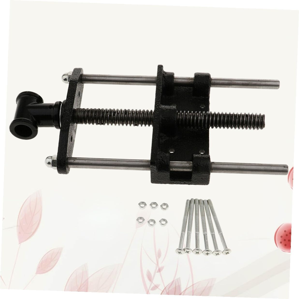 Woodworking Table Clamp 7-inch Wood Table Plier Dual Connecting Rods Lightweight Home Workshop Use