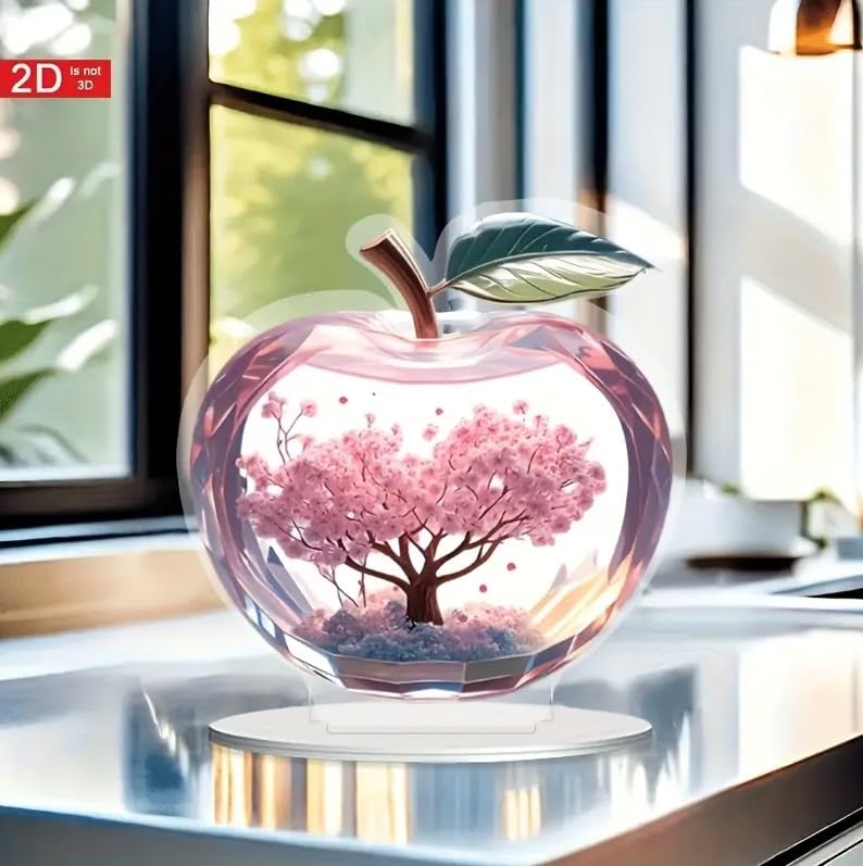 Amazon.co.jp: 2D フラット アクリルスタンド リンゴ 桜 サクラ 宝石